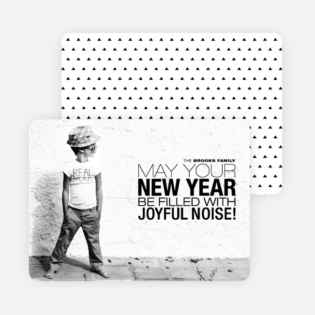 Joyful Noise Christmas Cards - Black