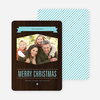 Classic Banner Holiday Photo Cards - Arctic Blue