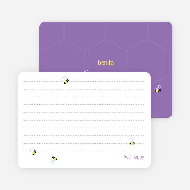 Notecards for the ‘Buzzing Bees’ cards. - Gorgeous Grape