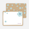 Stationery: ‘Flowers’ cards. - Almond Beige