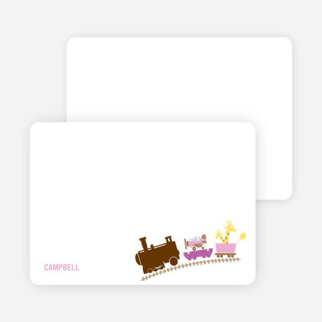 Stationery: ‘Little Engine that Would and Could’ cards. - Pink