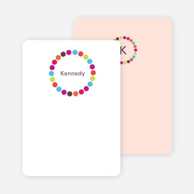 Note Cards: ‘Circles’ cards. - Multi