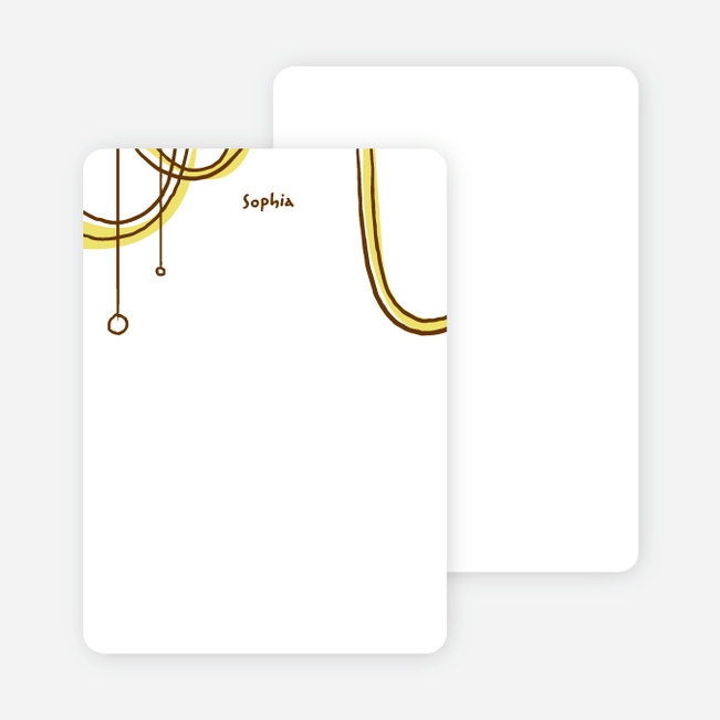 Notecards for the ‘Birthday Celebration’ cards. - Grey Poupon Yellow