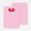 Ladybug Love Personal Stationery - Pink