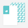 Moby Dick Whale Stationery - Aquamarine