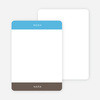 Note Cards: ‘Twice Blessed’ cards. - Cornflower