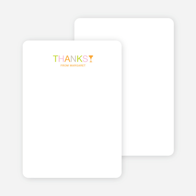 Notecards for the ‘Margaritaville Awaits’ cards. - Light Orange