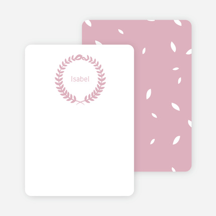 Wreath Stationery - Pink