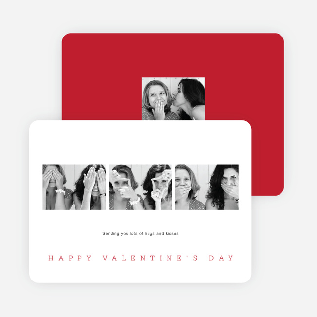 Classic Photo Valentine’s Day Cards - Red