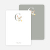 Alphabet Animals C Chicken Monogram Stationery - Ecru