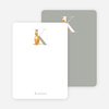 K Kangaroo Monogram Stationery - Saffron