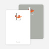 Alphabet Animals L Lobster Monogram Stationery - Carrot Orange