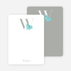Alphabet Animals W Walrus Monogram Stationery - Cornflower Blue