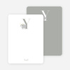 Alphabet Animals Y Yak Monogram Stationery - Silver