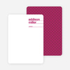 Linear Name Cards - Magenta