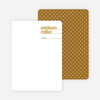 Linear Name Cards Personal Stationery - Mustard