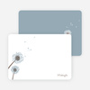 Note Cards: ‘Classic Dandelions’ cards. - Mystic Blue