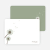 Note Cards: ‘Classic Dandelions’ cards. - Celadon