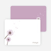Note Cards: ‘Classic Dandelions’ cards. - Lavender
