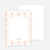 Note Cards: ‘Light of the Cross Baptism Invitation’ cards. - Grayish Pink