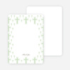 Note Cards: ‘Light of the Cross Baptism Invitation’ cards. - Pale Green