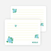 Notecards for the ‘Kaboom Fish’ cards. - Teal