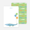 Personal Stationery for Alligator or Crocodile Invitation - Dusty Blue