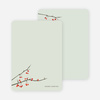 Stationery: ‘Winter Berries’ cards. - Pale Sage