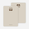 Thank You Card for Boys’ Shoes Modern Baby Announcement - Flax
