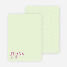 Thank You Card for Celebrate Good Times Invitation - Magenta