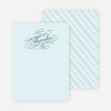 Thank You Card for Elegant, Yet Modern Cocktail Party Invitation - Slate Blue