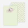 Thank You Card for Elegant, Yet Modern Cocktail Party Invitation - Magenta