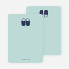 Thank You Card for Girls’ Shoes Modern Baby Announcement - Seafoam