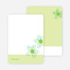 Thank You Card for Spriograph Flowers Bridal Shower Invitations - Asparagus