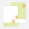 Thank You Card for Spriograph Flowers Bridal Shower Invitations - Orange Sherbet