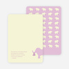 Thank You Card for The Time is Now Baby Shower Invitation - Lavender