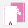 Note Cards: ‘Princess Birthday Invitation’ cards. - Grape Purple