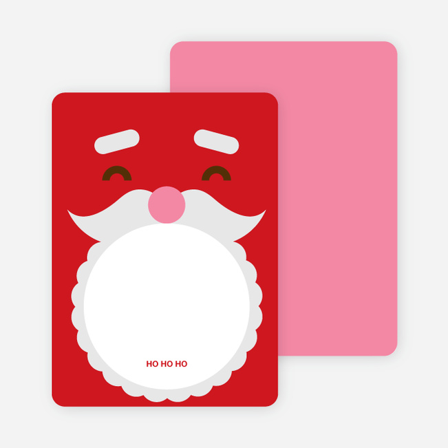 Notecards for the ‘Santa Face’ cards. - Fire Engine Red