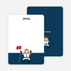 Stationery: ‘Astronaut Landing’ cards. - Blueberry