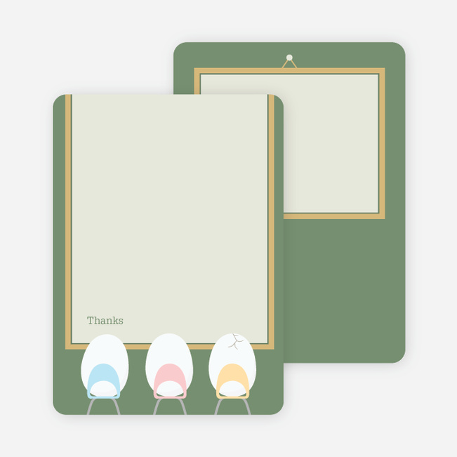 Thank You Card for Eggs in a Classroom for Multiple Births - Lilypad