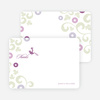 Thank You Card for Morning Glory Wedding Shower Invitations - Magenta