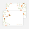Thank You Card for Morning Glory Wedding Shower Invitations - Bronze