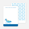 Thank You Card for Pea in Pod Baby Shower Invitation - Royal Blue