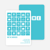 A Dozen Different Objects for your Moving Announcements - Robin Egg Blue
