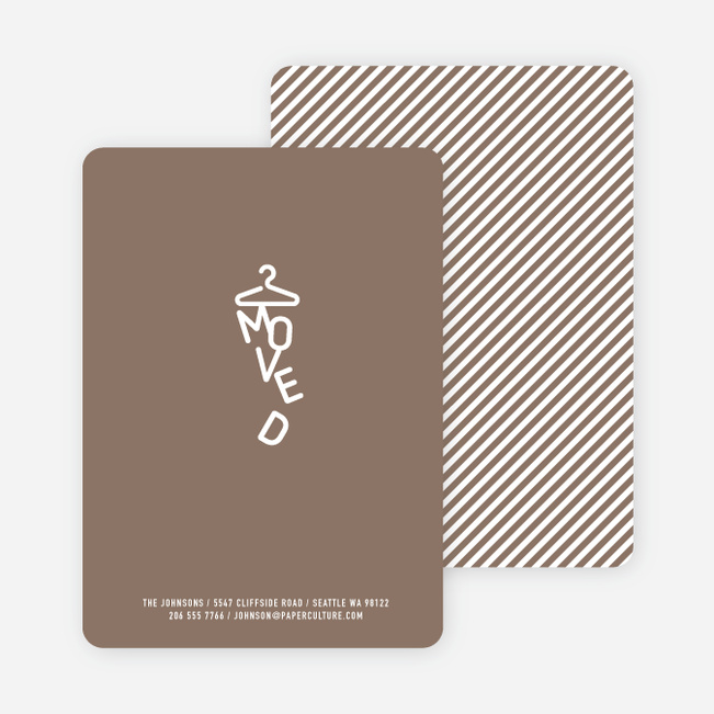 Characters Moved Change of Address Cards - Coco Latte
