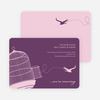 Flown the Coop Moving Announcement and Housewarming Invite - Violet