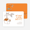 Flown the Coop, New Nest Moving Announcements - Orange Soda