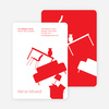 Modern Furniture Change of Address Card - Red