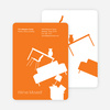 Modern Furniture Change of Address Card - Orange