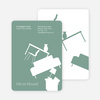 Modern Furniture Change of Address Card - Aquamarine